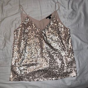 Forever 21 Sequin Camisole - Cream